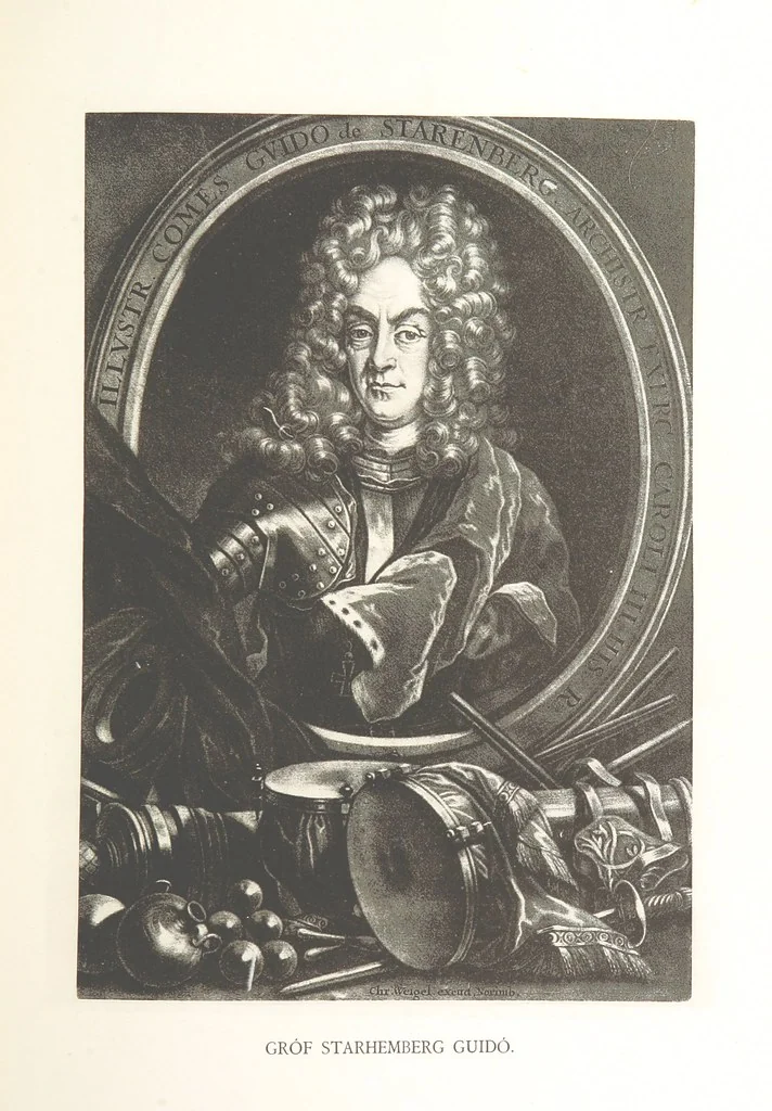 An illustration from Avvisi del cavaliere Federico Cornaro, ambasciatore veneto, circa l'assedio e la presa della fortezza di Buda nell'anno 1686. Con traduzione ungherese ed introduzione storica da Sigismondo Bubics. (Cornaro Frigyes velenczei követ Jelentései, etc.) [With plates, including portraits.] Ital. & Hung, 1891, leaf 193