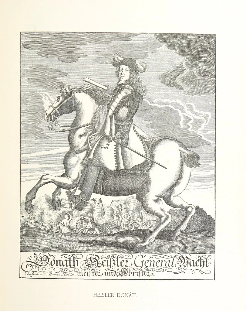 An illustration from Avvisi del cavaliere Federico Cornaro, ambasciatore veneto, circa l'assedio e la presa della fortezza di Buda nell'anno 1686. Con traduzione ungherese ed introduzione storica da Sigismondo Bubics. (Cornaro Frigyes velenczei követ Jelentései, etc.) [With plates, including portraits.] Ital. & Hung, 1891, leaf 243