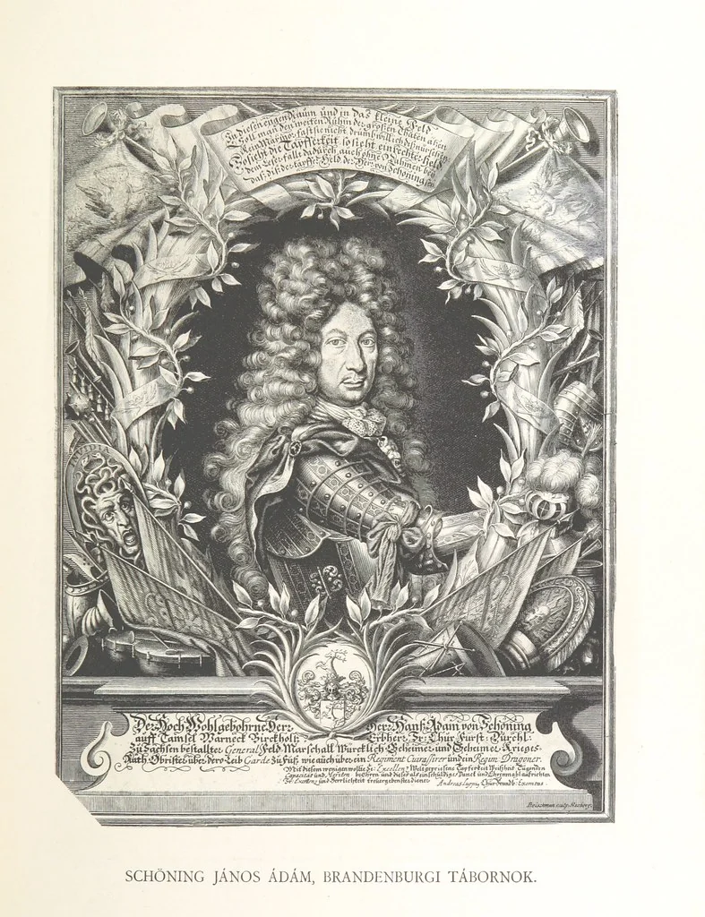 An illustration from Avvisi del cavaliere Federico Cornaro, ambasciatore veneto, circa l'assedio e la presa della fortezza di Buda nell'anno 1686. Con traduzione ungherese ed introduzione storica da Sigismondo Bubics. (Cornaro Frigyes velenczei követ Jelentései, etc.) [With plates, including portraits.] Ital. & Hung, 1891, leaf 263