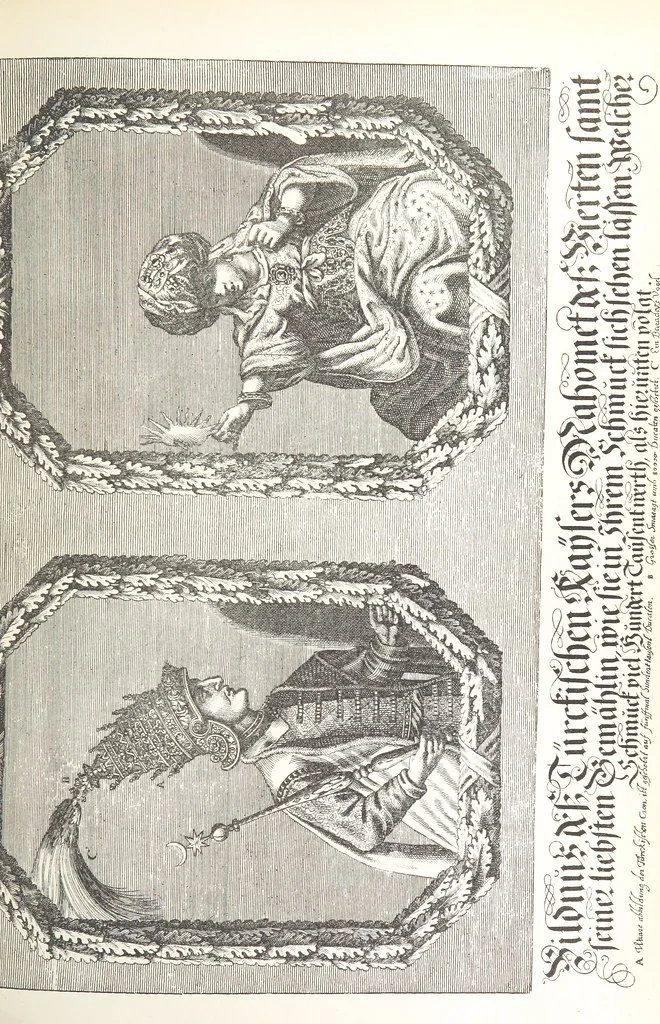 An illustration from Avvisi del cavaliere Federico Cornaro, ambasciatore veneto, circa l'assedio e la presa della fortezza di Buda nell'anno 1686. Con traduzione ungherese ed introduzione storica da Sigismondo Bubics. (Cornaro Frigyes velenczei követ Jelentései, etc.) [With plates, including portraits.] Ital. & Hung, 1891, leaf 385