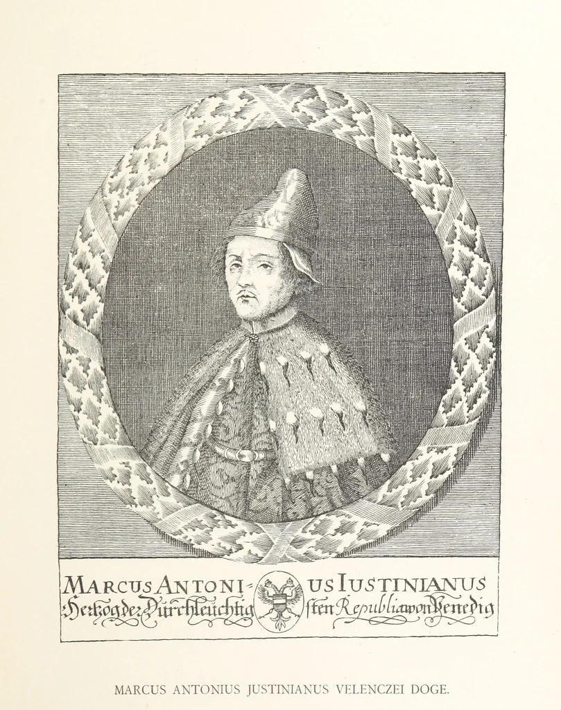 An illustration from Avvisi del cavaliere Federico Cornaro, ambasciatore veneto, circa l'assedio e la presa della fortezza di Buda nell'anno 1686. Con traduzione ungherese ed introduzione storica da Sigismondo Bubics. (Cornaro Frigyes velenczei követ Jelentései, etc.) [With plates, including portraits.] Ital. & Hung, 1891, leaf 45