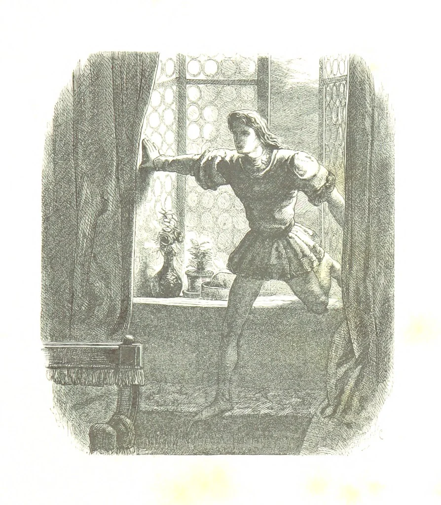 An illustration from Dramatic Scenes. With other poems, now first printed ... Illustrated, 1857, leaf 105