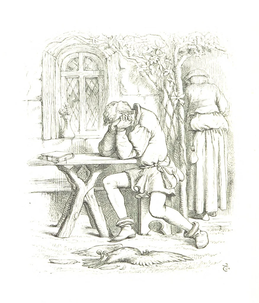 An illustration from Dramatic Scenes. With other poems, now first printed ... Illustrated, 1857, leaf 128