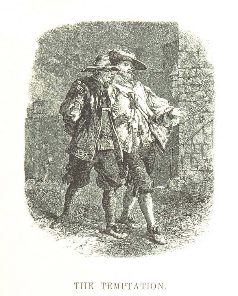 An illustration from Dramatic Scenes. With other poems, now first printed ... Illustrated, 1857, leaf 163