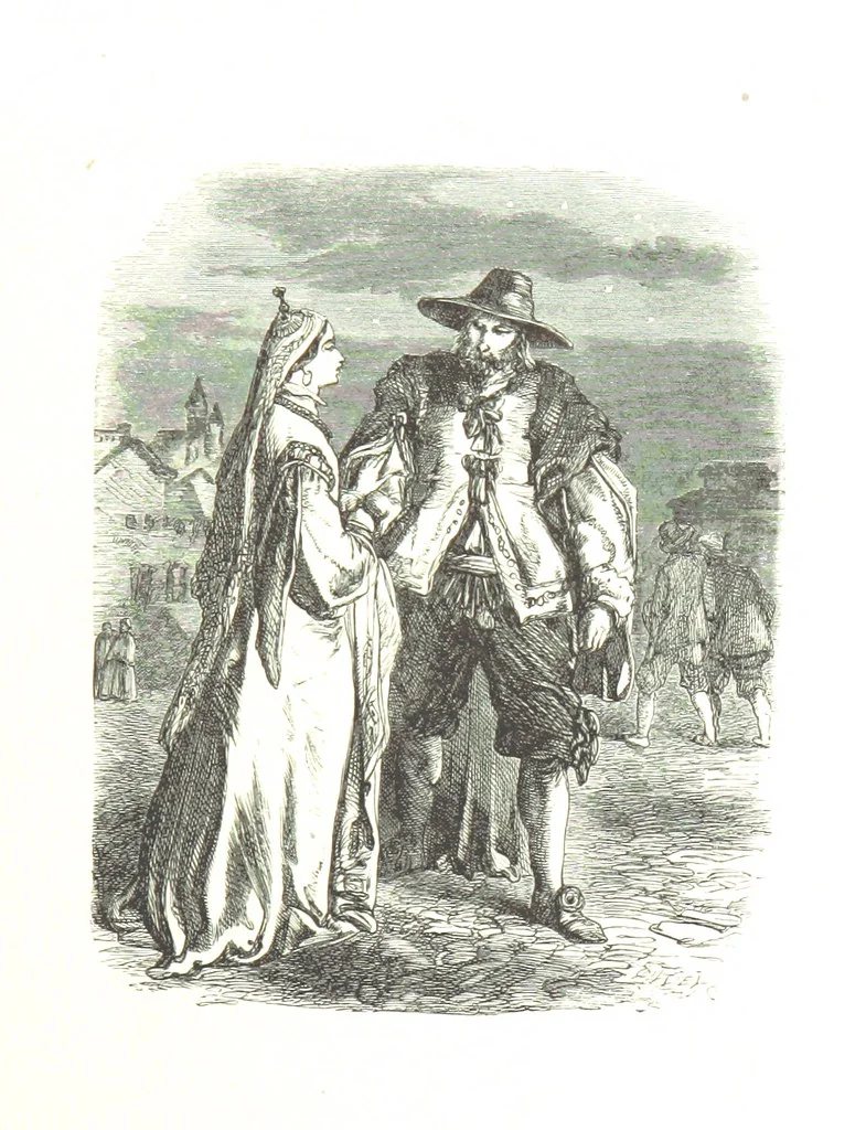 An illustration from Dramatic Scenes. With other poems, now first printed ... Illustrated, 1857, leaf 167