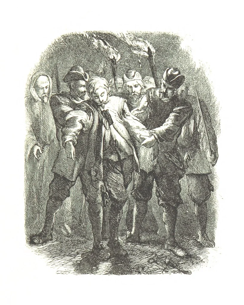 An illustration from Dramatic Scenes. With other poems, now first printed ... Illustrated, 1857, leaf 195