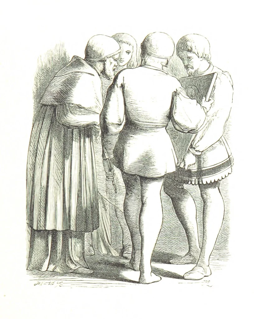 An illustration from Dramatic Scenes. With other poems, now first printed ... Illustrated, 1857, leaf 207