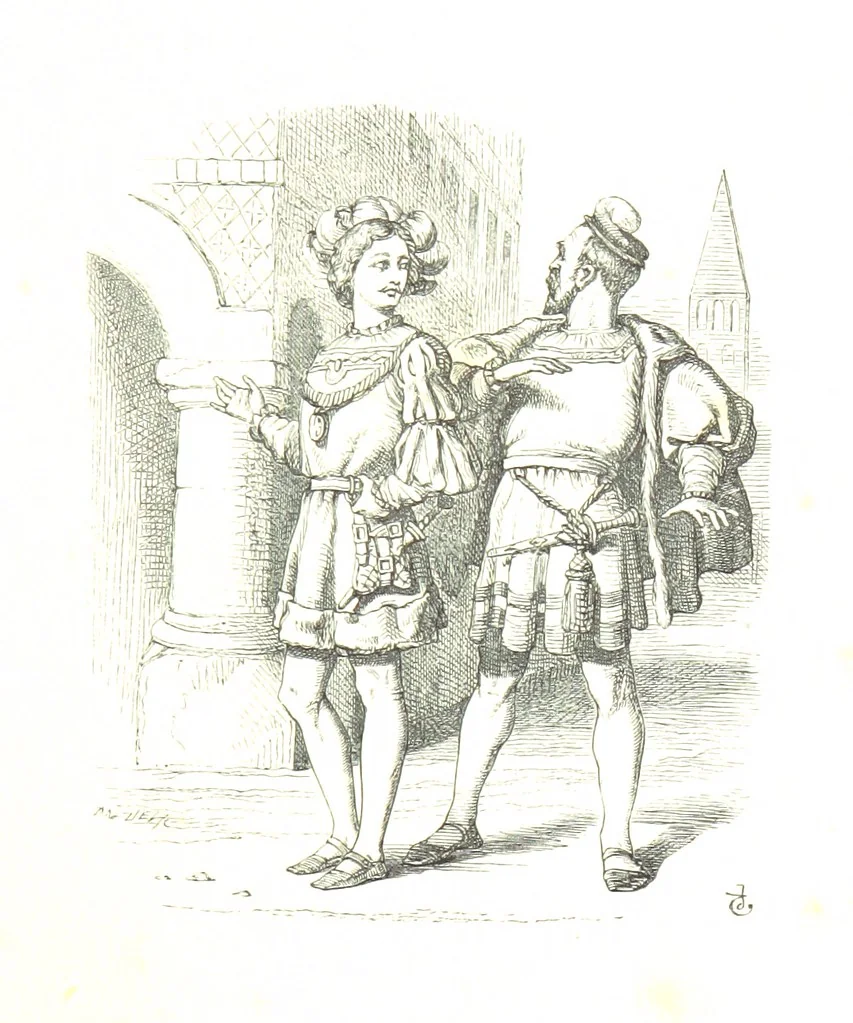 An illustration from Dramatic Scenes. With other poems, now first printed ... Illustrated, 1857, leaf 25