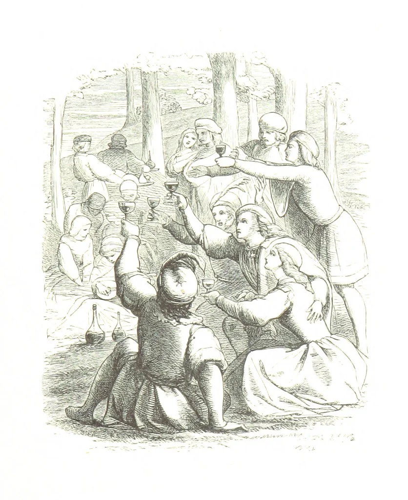An illustration from Dramatic Scenes. With other poems, now first printed ... Illustrated, 1857, leaf 255