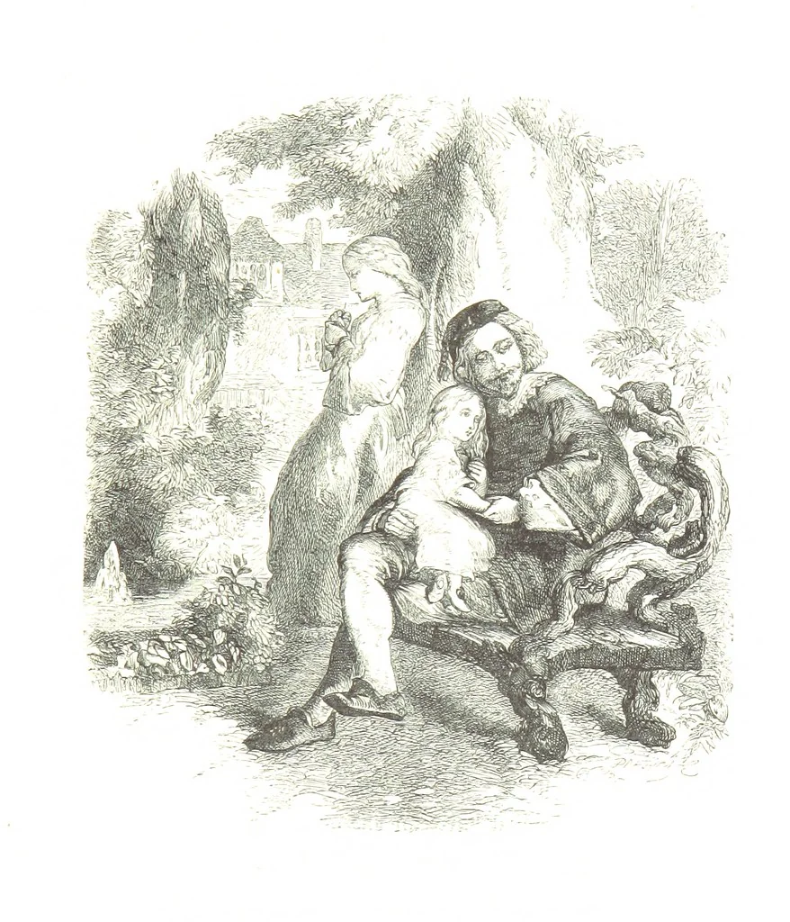 An illustration from Dramatic Scenes. With other poems, now first printed ... Illustrated, 1857, leaf 327
