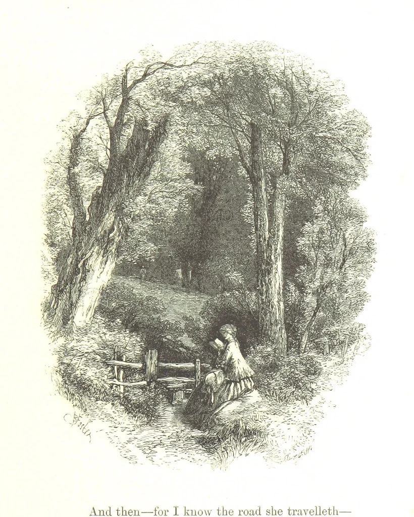 An illustration from Dramatic Scenes. With other poems, now first printed ... Illustrated, 1857, leaf 345