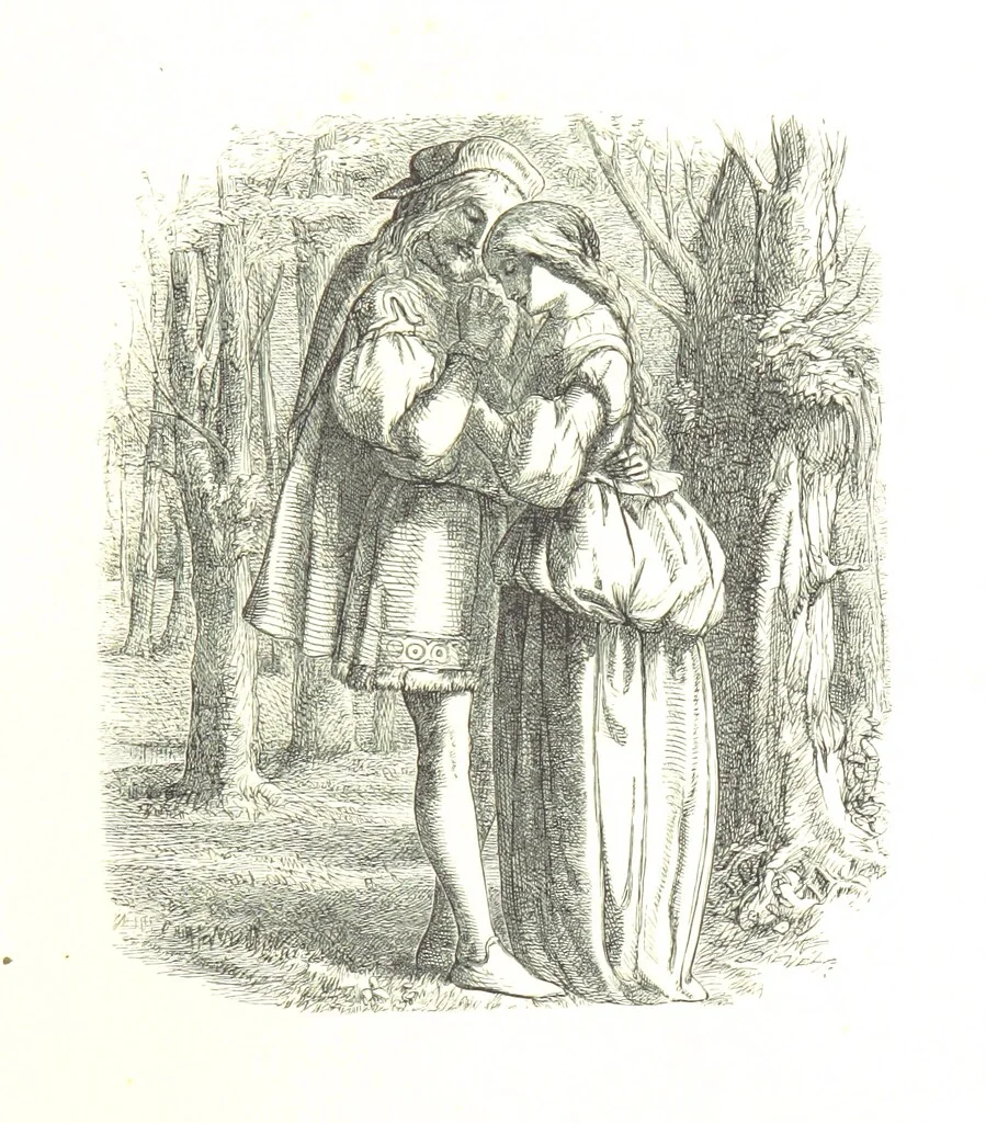 An illustration from Dramatic Scenes. With other poems, now first printed ... Illustrated, 1857, leaf 403