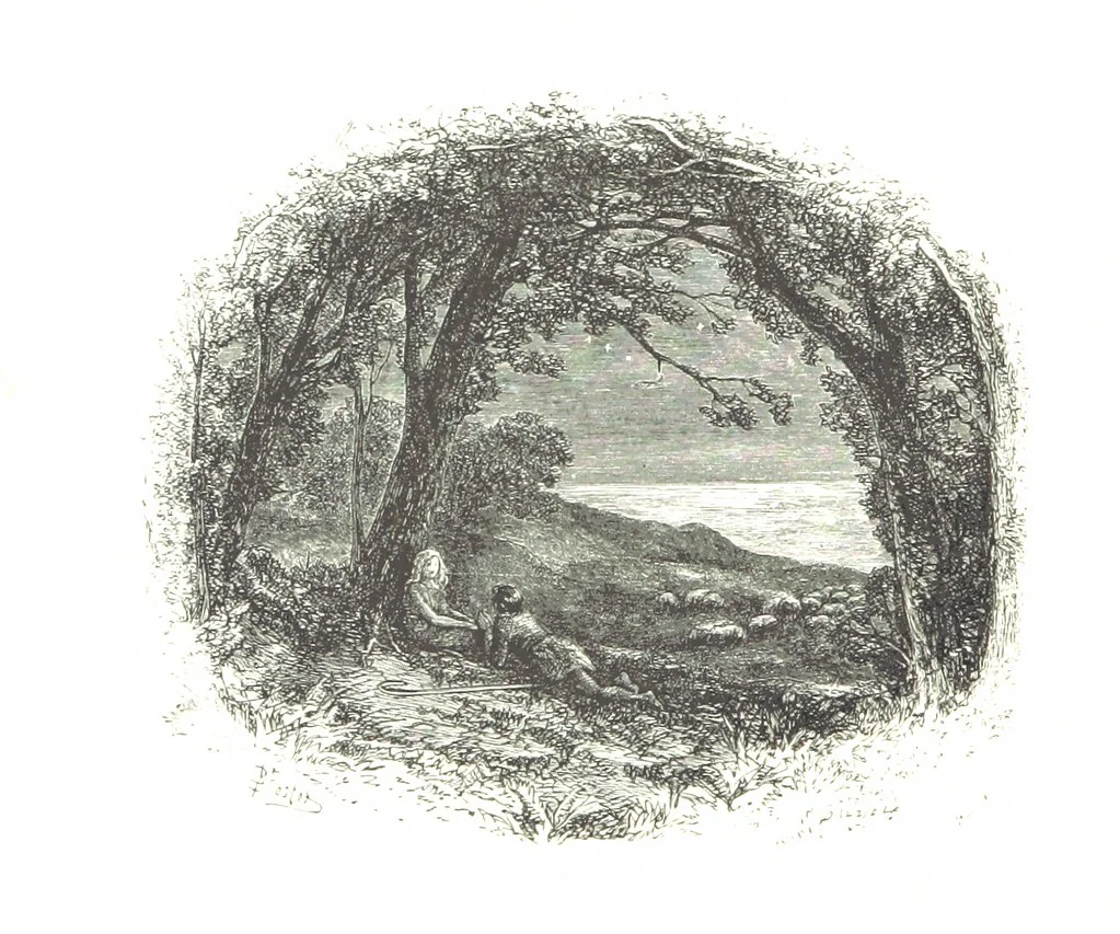 An illustration from Dramatic Scenes. With other poems, now first printed ... Illustrated, 1857, leaf 54