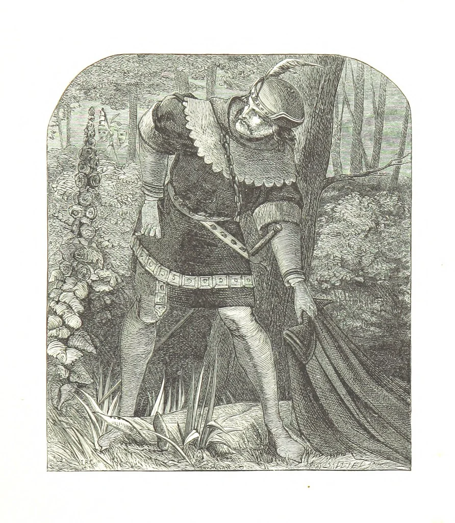 An illustration from Dramatic Scenes. With other poems, now first printed ... Illustrated, 1857, leaf 73