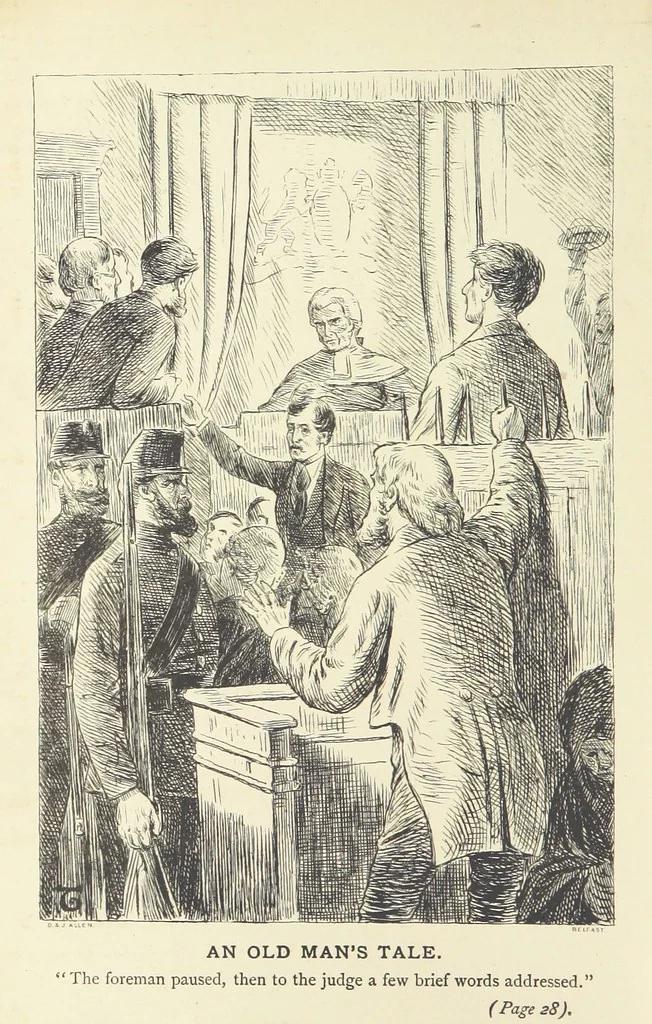 An illustration from Irish Lyrics, Songs & Poems, 1879, leaf 8