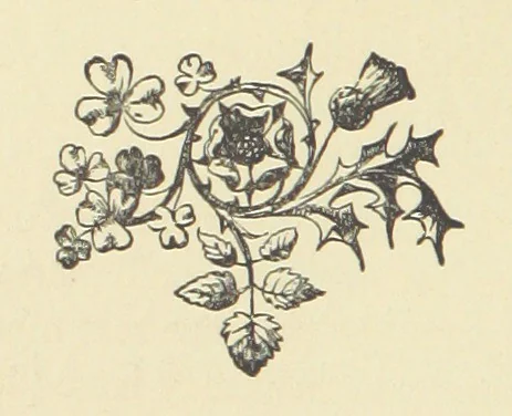An illustration from Irish Lyrics, Songs & Poems, 1879, leaf 92