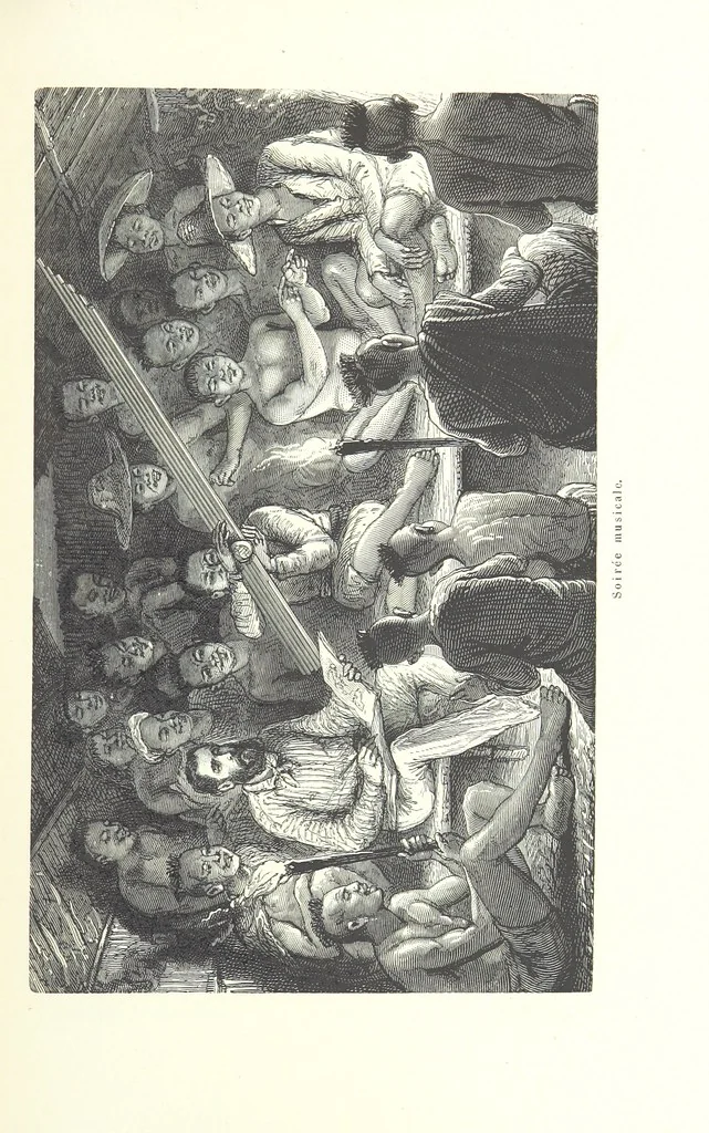 An illustration from Mœurs et caractères des peuples, Asie-Amérique-Océanie. Morceaux extraits de divers auteurs. [With illustrations, 1879, leaf 139