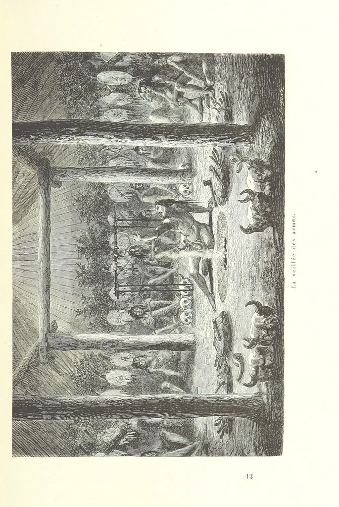 An illustration from Mœurs et caractères des peuples, Asie-Amérique-Océanie. Morceaux extraits de divers auteurs. [With illustrations, 1879, leaf 209