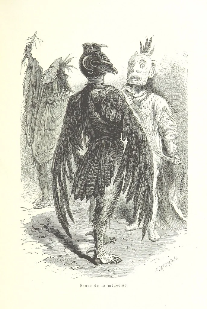An illustration from Mœurs et caractères des peuples, Asie-Amérique-Océanie. Morceaux extraits de divers auteurs. [With illustrations, 1879, leaf 217