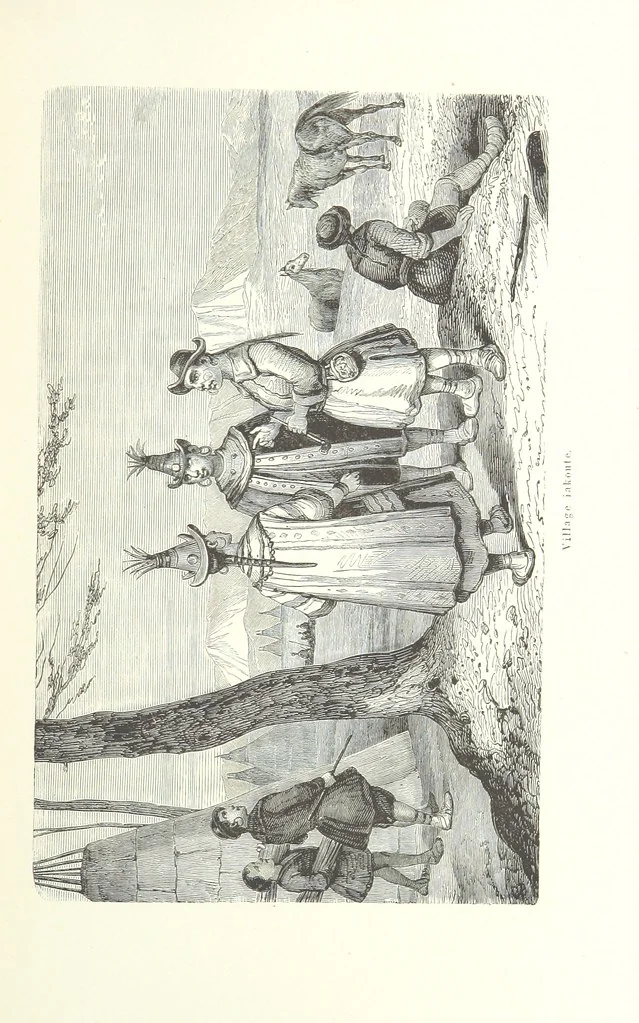 An illustration from Mœurs et caractères des peuples, Asie-Amérique-Océanie. Morceaux extraits de divers auteurs. [With illustrations, 1879, leaf 75