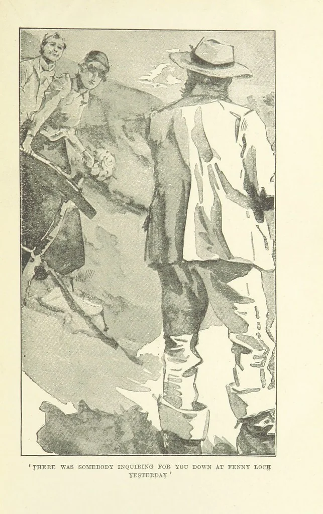 An illustration from Two Girls on a Barge ... With forty-four illustrations by F. H. Townsend, 1891, leaf 105