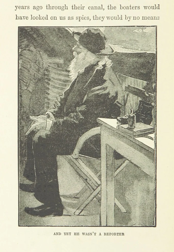 An illustration from Two Girls on a Barge ... With forty-four illustrations by F. H. Townsend, 1891, leaf 114