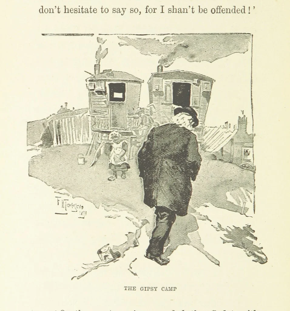 An illustration from Two Girls on a Barge ... With forty-four illustrations by F. H. Townsend, 1891, leaf 118