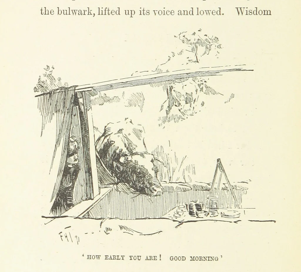 An illustration from Two Girls on a Barge ... With forty-four illustrations by F. H. Townsend, 1891, leaf 140
