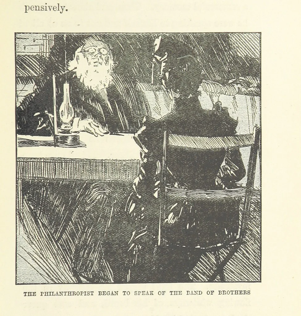 An illustration from Two Girls on a Barge ... With forty-four illustrations by F. H. Townsend, 1891, leaf 145