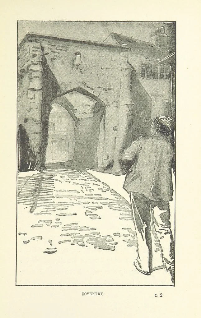 An illustration from Two Girls on a Barge ... With forty-four illustrations by F. H. Townsend, 1891, leaf 163