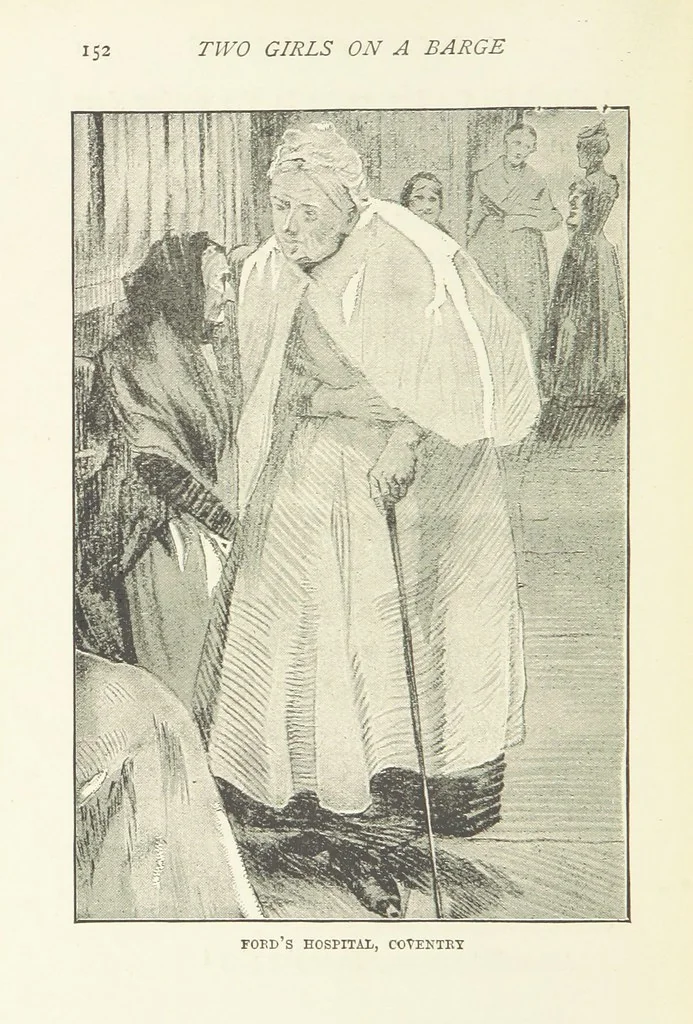 An illustration from Two Girls on a Barge ... With forty-four illustrations by F. H. Townsend, 1891, leaf 168