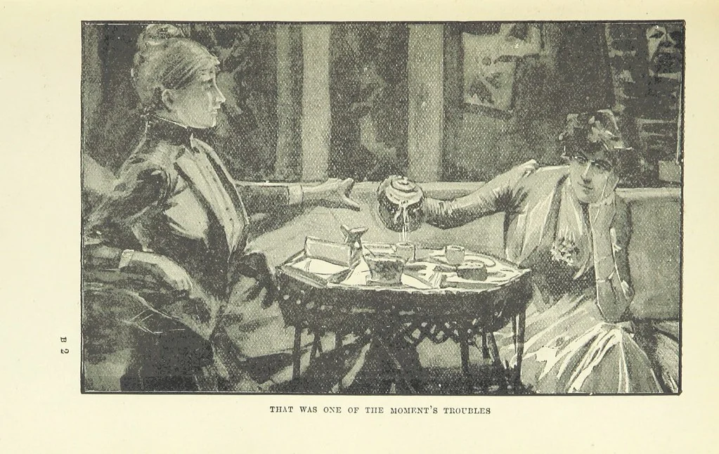 An illustration from Two Girls on a Barge ... With forty-four illustrations by F. H. Townsend, 1891, leaf 19