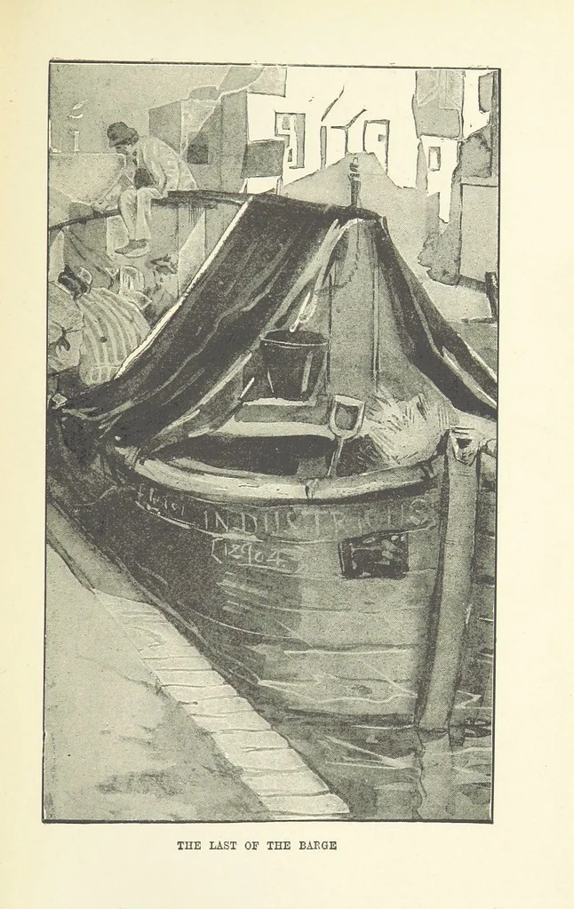 An illustration from Two Girls on a Barge ... With forty-four illustrations by F. H. Townsend, 1891, leaf 191