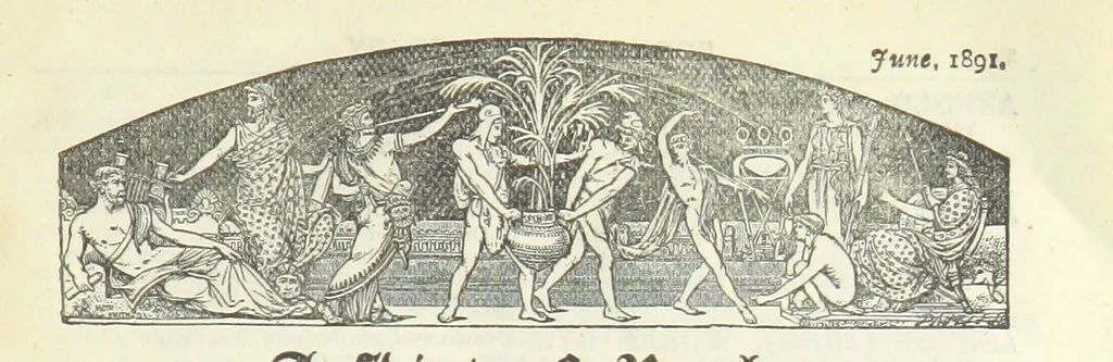 An illustration from Two Girls on a Barge ... With forty-four illustrations by F. H. Townsend, 1891, leaf 197