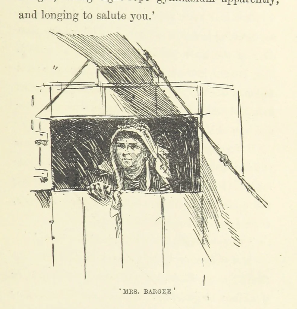An illustration from Two Girls on a Barge ... With forty-four illustrations by F. H. Townsend, 1891, leaf 29