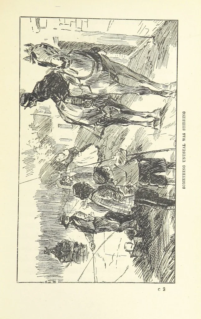 An illustration from Two Girls on a Barge ... With forty-four illustrations by F. H. Townsend, 1891, leaf 35