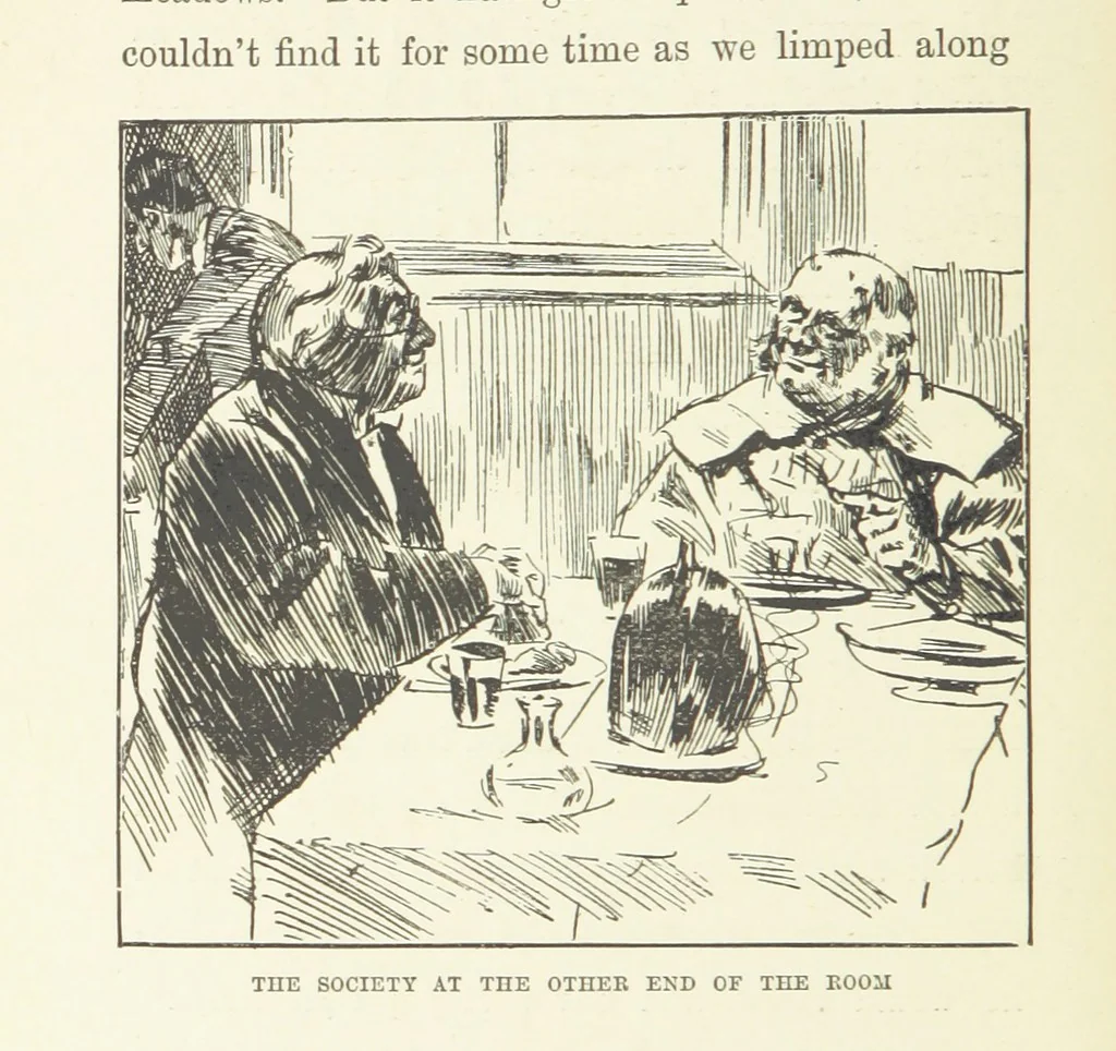 An illustration from Two Girls on a Barge ... With forty-four illustrations by F. H. Townsend, 1891, leaf 96