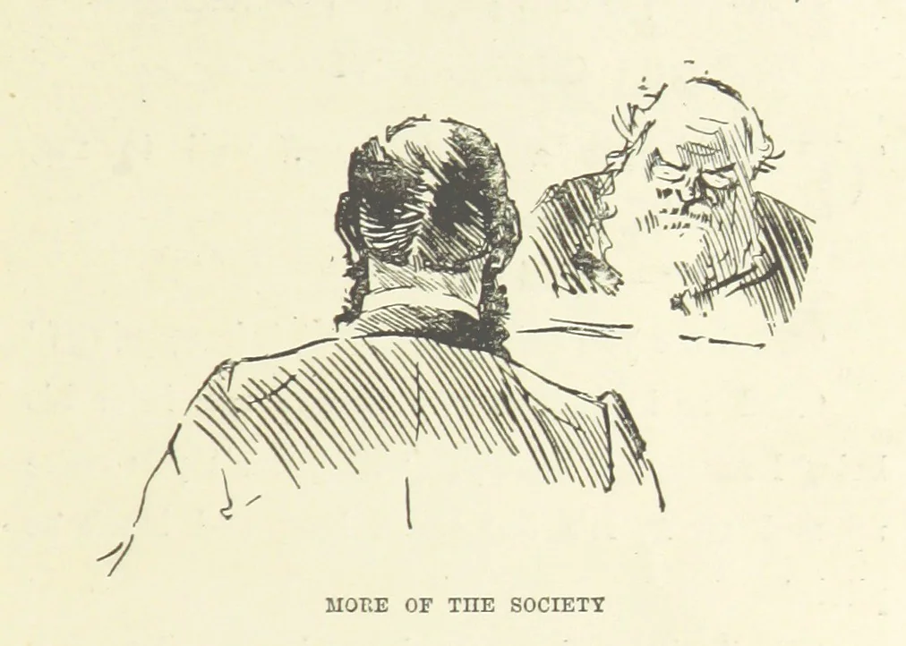 An illustration from Two Girls on a Barge ... With forty-four illustrations by F. H. Townsend, 1891, leaf 97