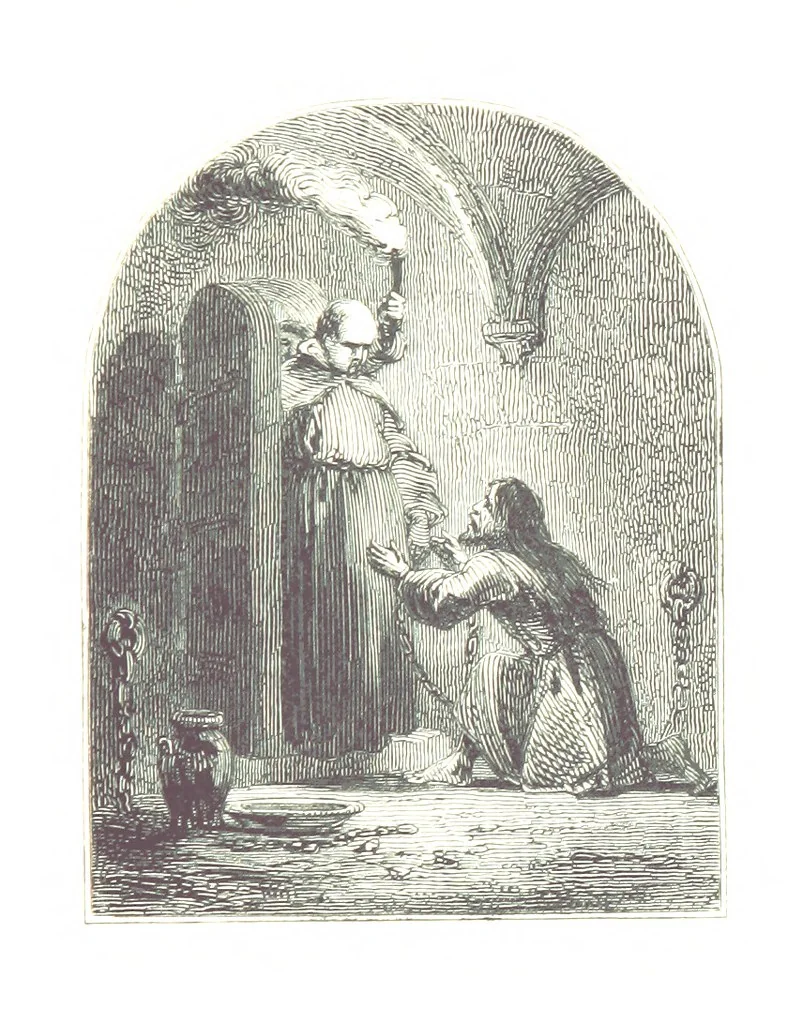 An illustration from Poems ... With a biographical and critical introduction by the Rev. Thomas Dale, and seventy-five illustrations, engraved by J. Orrin Smith, from drawings by John Gilbert, 1841, leaf 201