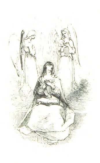 An illustration from Poems ... With a biographical and critical introduction by the Rev. Thomas Dale, and seventy-five illustrations, engraved by J. Orrin Smith, from drawings by John Gilbert, 1841, leaf 204