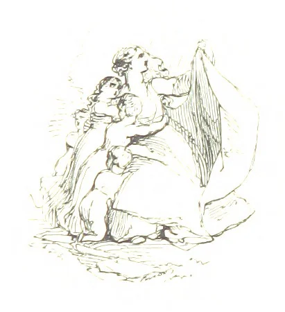 An illustration from Poems ... With a biographical and critical introduction by the Rev. Thomas Dale, and seventy-five illustrations, engraved by J. Orrin Smith, from drawings by John Gilbert, 1841, leaf 227