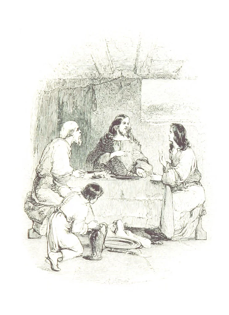An illustration from Poems ... With a biographical and critical introduction by the Rev. Thomas Dale, and seventy-five illustrations, engraved by J. Orrin Smith, from drawings by John Gilbert, 1841, leaf 231