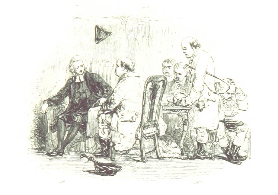 An illustration from Poems ... With a biographical and critical introduction by the Rev. Thomas Dale, and seventy-five illustrations, engraved by J. Orrin Smith, from drawings by John Gilbert, 1841, leaf 289