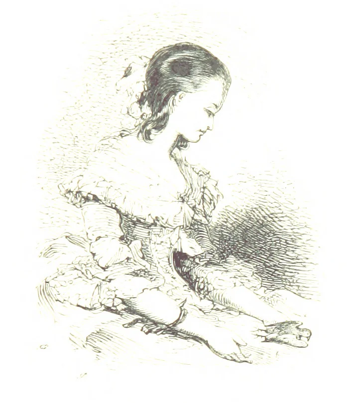 An illustration from Poems ... With a biographical and critical introduction by the Rev. Thomas Dale, and seventy-five illustrations, engraved by J. Orrin Smith, from drawings by John Gilbert, 1841, leaf 311