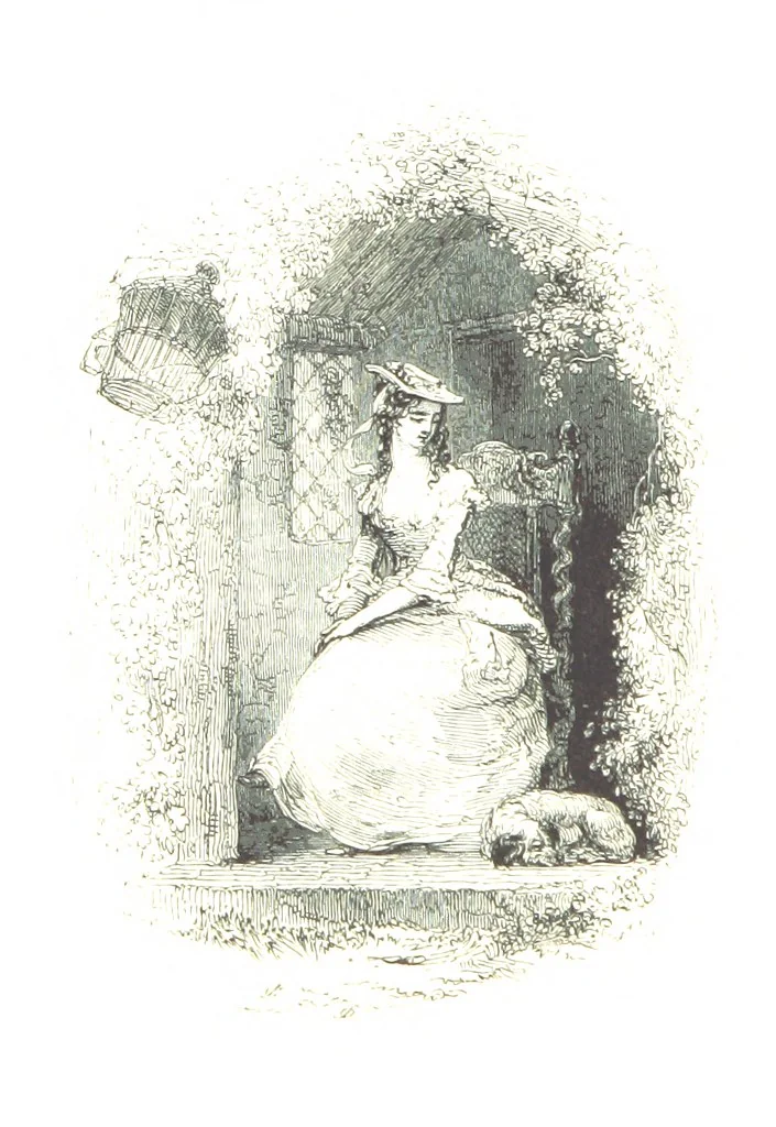 An illustration from Poems ... With a biographical and critical introduction by the Rev. Thomas Dale, and seventy-five illustrations, engraved by J. Orrin Smith, from drawings by John Gilbert, 1841, leaf 92