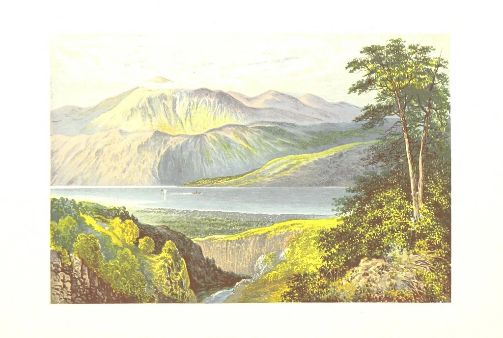 An illustration from Scottish Loch Scenery. Illustrated in a series of coloured plates from drawings by A. F. Lydon. With descriptive text by T. A. Croal, 1882, leaf 124