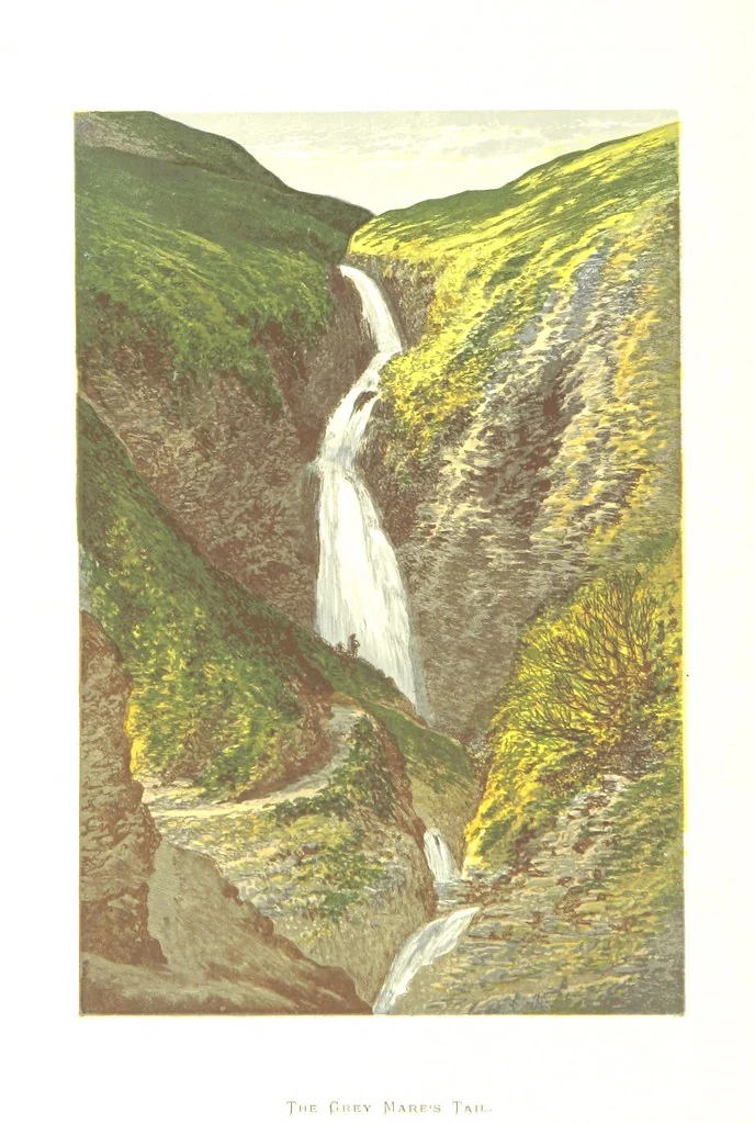 An illustration from Scottish Loch Scenery. Illustrated in a series of coloured plates from drawings by A. F. Lydon. With descriptive text by T. A. Croal, 1882, leaf 22