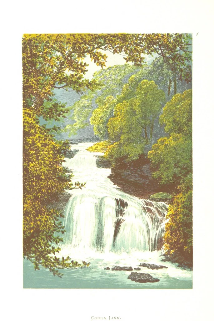 An illustration from Scottish Loch Scenery. Illustrated in a series of coloured plates from drawings by A. F. Lydon. With descriptive text by T. A. Croal, 1882, leaf 46
