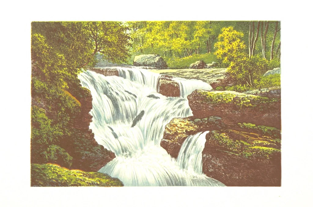 An illustration from Scottish Loch Scenery. Illustrated in a series of coloured plates from drawings by A. F. Lydon. With descriptive text by T. A. Croal, 1882, leaf 76