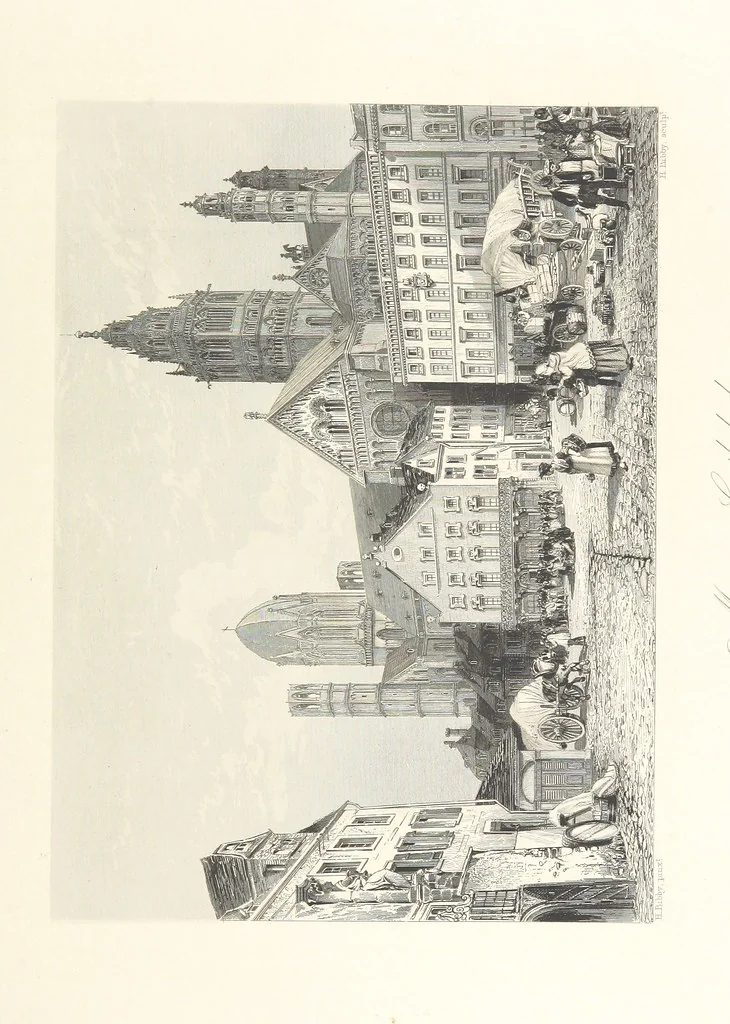 An illustration from The American in Europe: being “guesses” and “calculations” on men and manners; made during a tour through the most important portions of Europe. [With plates, 1850, leaf 381